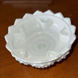 Vintage Milkglass Decorative Candle holder EUC!